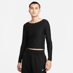 Nike Air Women's Printed Long-Sleeve Top Black/White