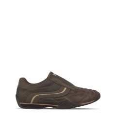 Lonsdale Camden Slip Trainers Mens Dist Brown