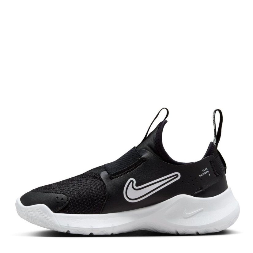 Nike Flex Runner 3 Little Kids Shoes Black/White