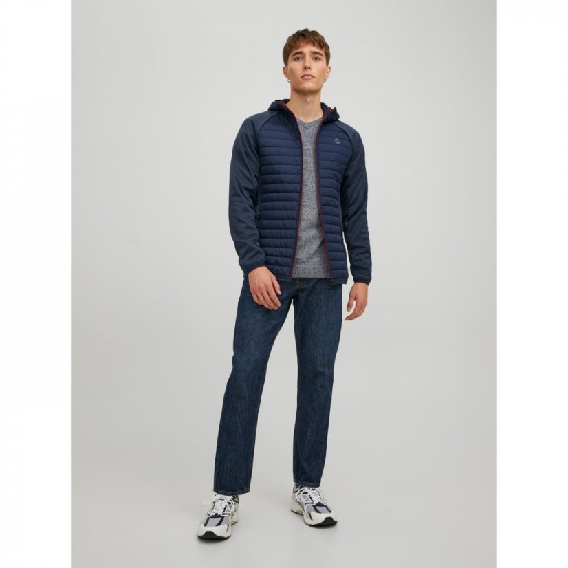 Jack and Jones Quilted Puffer Jacket Navy Blazer