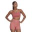 adidas Yoga Luxe Studio Light-Support Fire Bra Womens Red