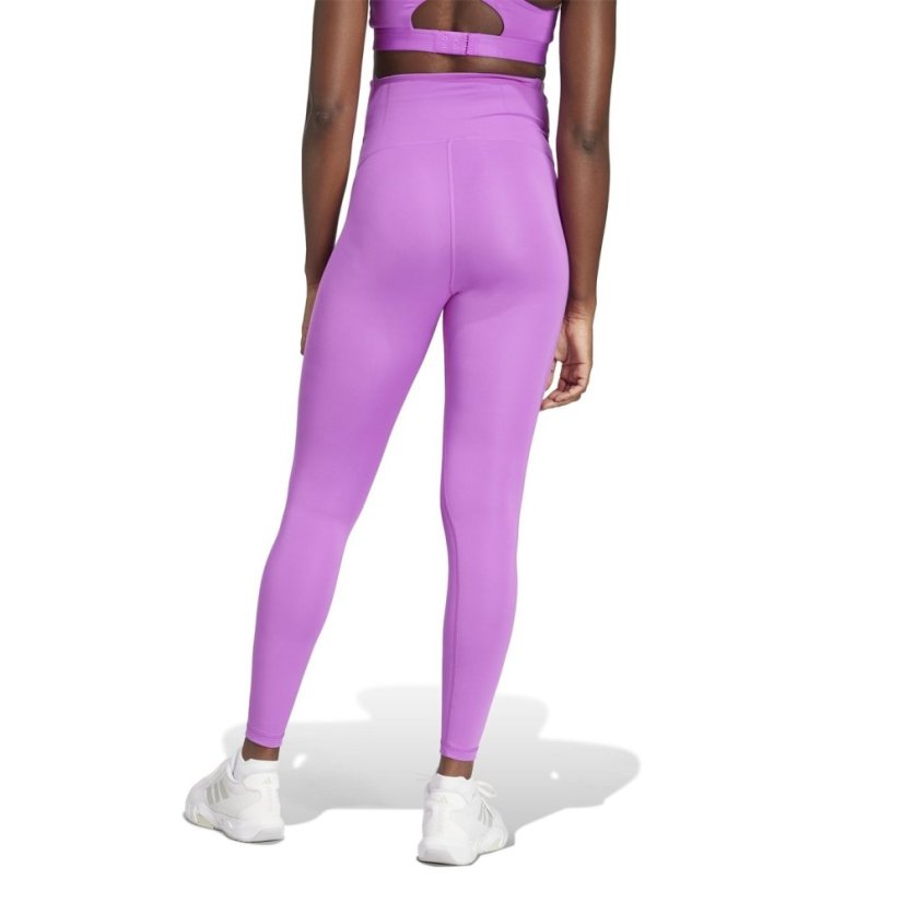 adidas Optime Essentials Full-Length Leggings (Maternity) Womens Purple Burst
