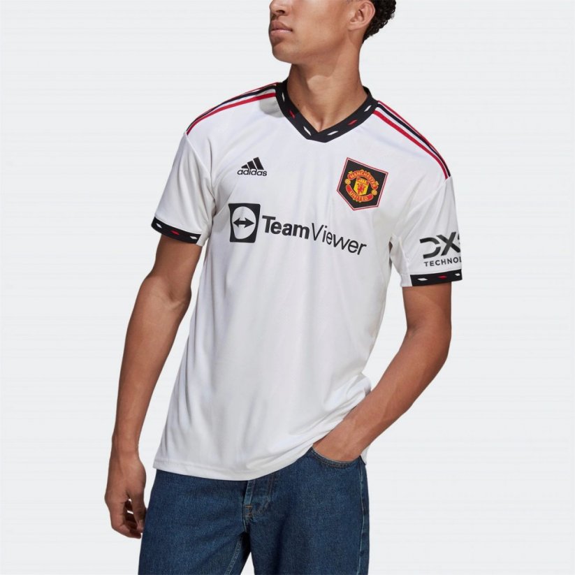 adidas Manchester United FC Away Shirt 2022 2023 Mens White