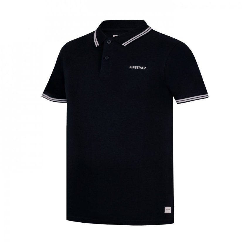 Firetrap Lazer Polo Shirt Mens Black