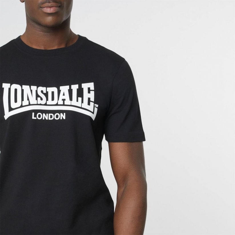 Lonsdale Essentials Logo Tee Black
