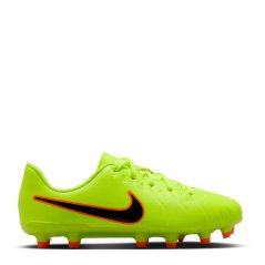 Nike Tiempo Legend 10 Club Juniors Firm Ground Football Boots Volt/Crimson