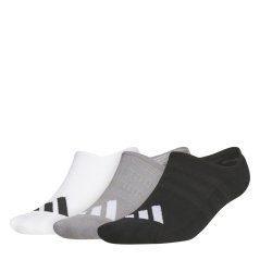 adidas Mens Low Socks 3 Pack Blue/Black/Wht