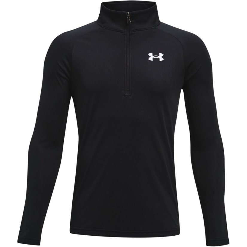 Under Armour Tech™ 2.0 ½ Zip Juniors Black/White