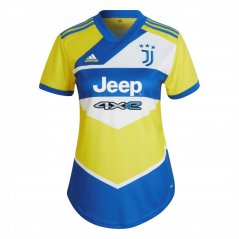 adidas Juventus 21/22 Third Jersey Womens Football Shirt Shock Yellow