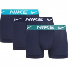 Nike 3 Pack Stretch Long Boxer pánske šortky Obsidian