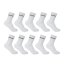 Donnay Crew 10 Pack Sports Socks Mens White