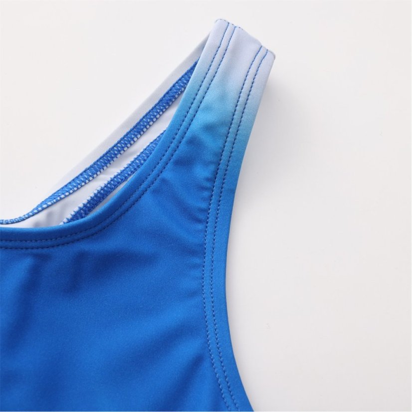 Slazenger Muscle-Back Suit with Strobe Print Juniors Subtle Ripple