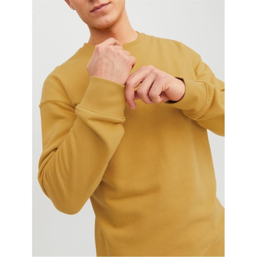 Jack and Jones Star Crew Neck Sweatshirt Honey Gold