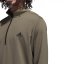 adidas UPF Lightweight Pullover Top Mens Olive Starta