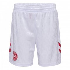 Hummel Denmark Home Shorts 2024 Juniors White/Red