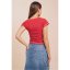 Daisy Street Daisy Jersey Top Ld43 Red