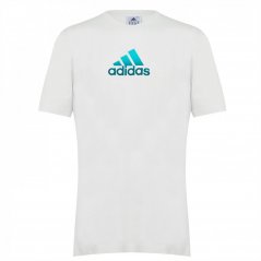 adidas Graphic Logo pánské tričko White Fade