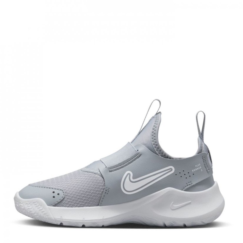 Nike Flex Runner 3 Little Kids' Shoes Grey/White