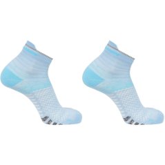 Salomon Predict Quarter 2 Pack Running Socks Womens Blue