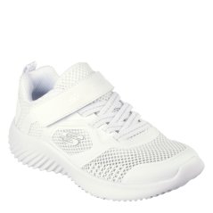 Skechers Unisex Kids' Bounder Slip On Trainers White