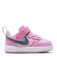 Nike Court Borough Low Recraft Shoes Infants Pink/Grey