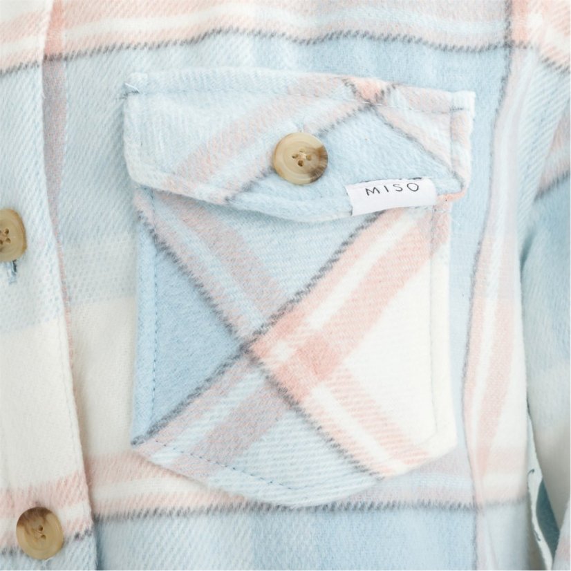Miso Wool Shirt Ladies Light Blue