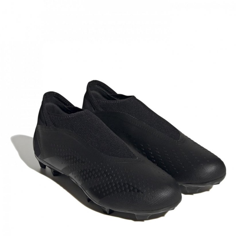 adidas Predator Accuracy.3 Laceless Firm Ground Football Boots Black/Black