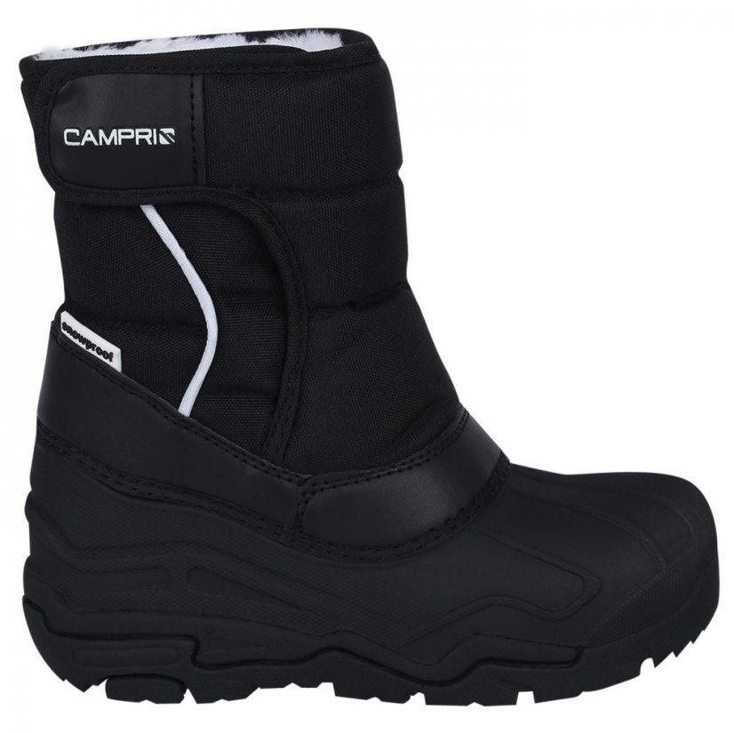 Campri Childrens Snow Boots Black/White