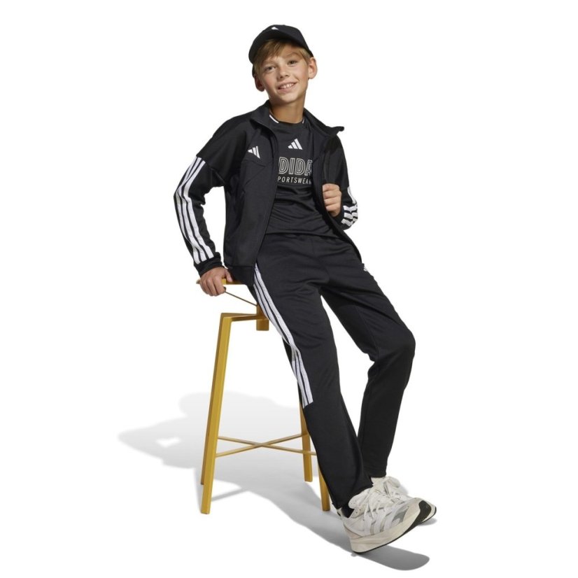 adidas House of Tiro Track Top Juniors Black/White