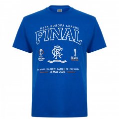 Castore Rangers Europa League Final T-Shirt Blue