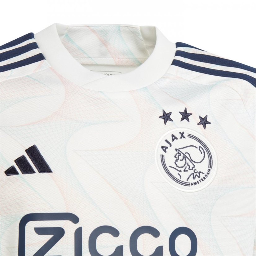adidas Ajax Away Shirt 2023 2024 Juniors Core white