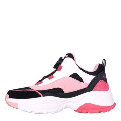 Skechers Unisex Kids Walking Shoes Blk/Wht/Pink