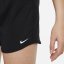 Nike One Big Kids' (Girls') Dri-FIT High-Waisted Woven Training Shorts Black/White