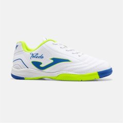 Joma Kids' Toledo Lace Up Indoor Football Boots White