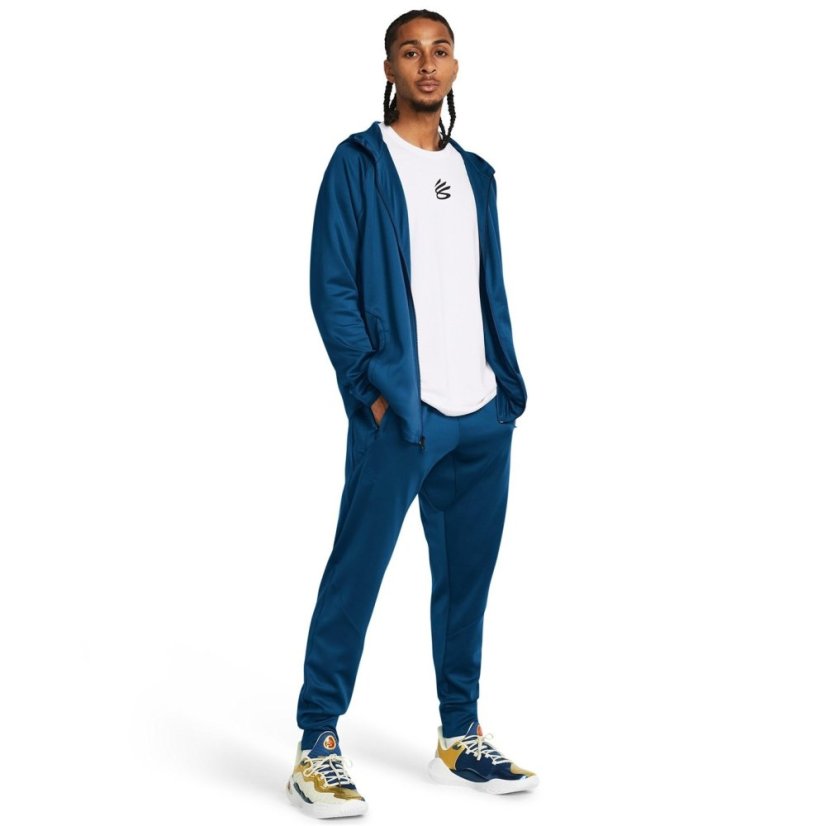 Under Armour Men's Curry Knitted Performance Tracksuit Bottoms Blue