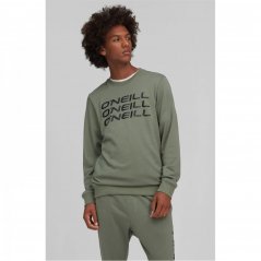ONeill Logo Stack Sweatshirt Mens Agave Green