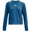 Under Armour Rival Terry Crew Sweatshirt Womens Blue