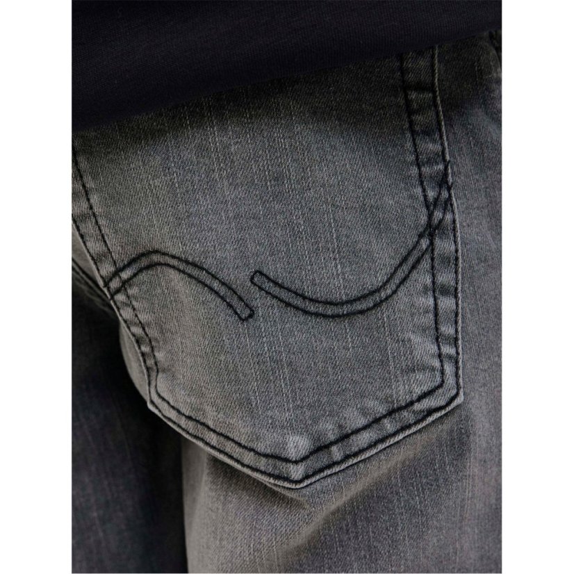 Jack and Jones Glenn Slim Jeans Junior Boys Black Denim