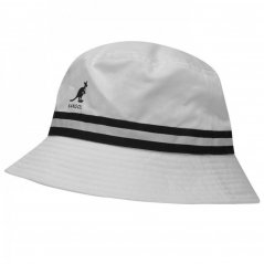 Kangol Stripe Bucket Hat Mens White
