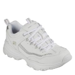 Skechers Women's I Conik Low-Top Trainers White