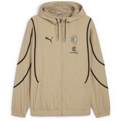 Puma AC Milan Pre Match Jacket 2024 2025 Adults Beige