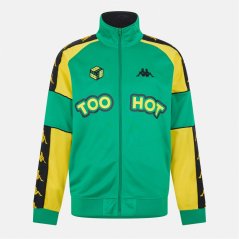 Kappa Men's Banda Tracksuit Top Brt Yellow/Blk