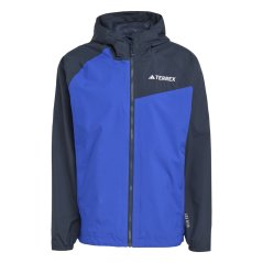 adidas Men's Terrex Multi 2 Layer RAIN.RDY Long Sleeve Waterproof Jacket Blue/Black