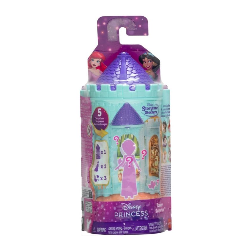 Disney Mattel Disney Princess Tower Surprise Small Dolls & Stacking Playset (Asst) Multi