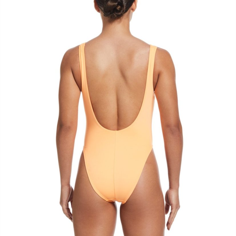 Nike Sneakerkini U-Back One-Piece Swimsuit Womens Peach Cream