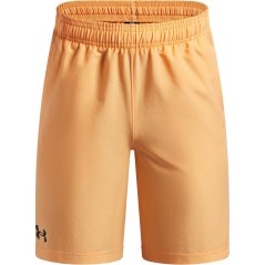 Under Armour Kids' Woven Tracksuit Shorts Orange/Black