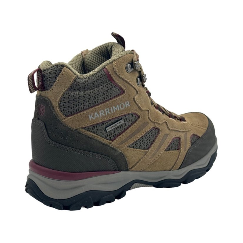 Karrimor Mount Mid Ladies Waterproof Walking Boots Brown