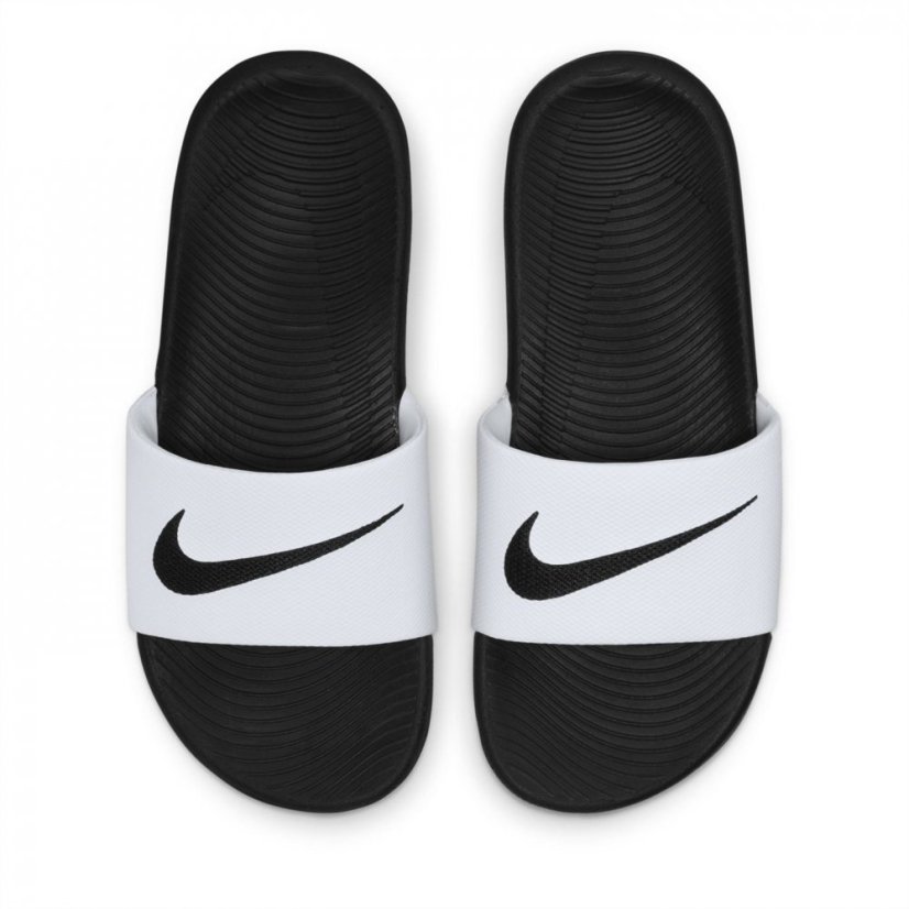 Nike Kawa Junior Slides White/Black