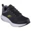 Skechers Duraleather Overlay Mesh Lace Up Sn Runners Mens Black/Lime