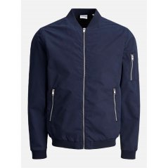 Jack and Jones Rush Bomber Jacket Mens Plus Size Navy Blazer